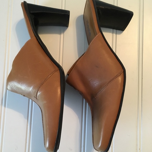 Nicole tan mule ladies size 7.5 medium - Picture 3 of 4